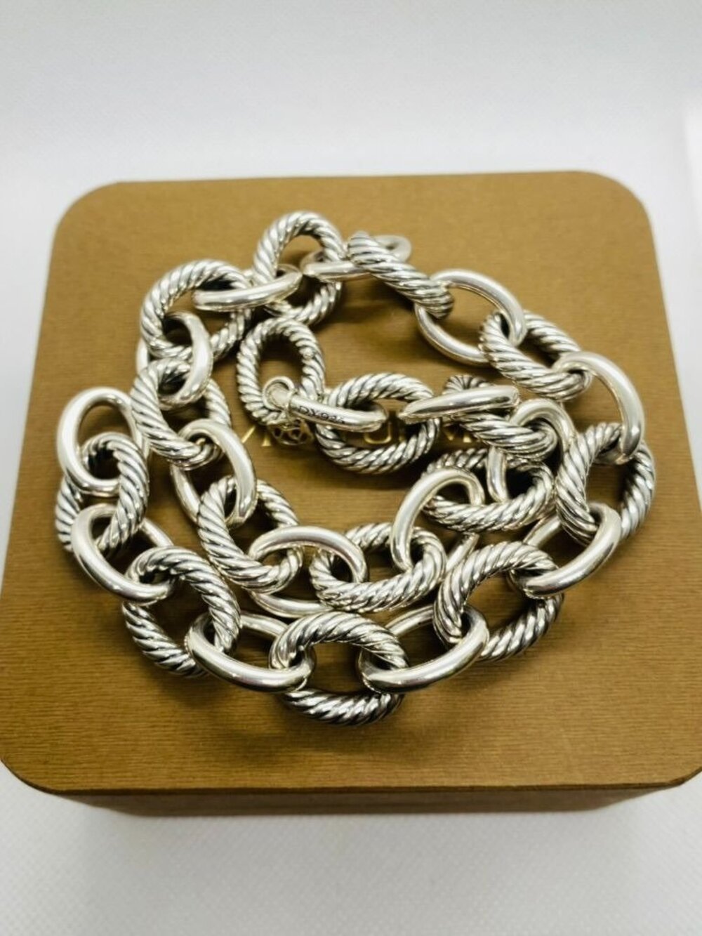 David Yurman Sterling Silver 925 XL Chain Link Necklace 17.5"